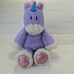 Mary Meyer Marshmallow Zoo Unicorn Plush Purple Pink 15" Sparkle Stuffed Animal
